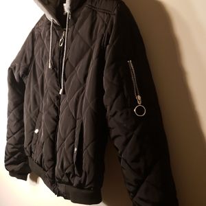 Quilted Bomber Jacket